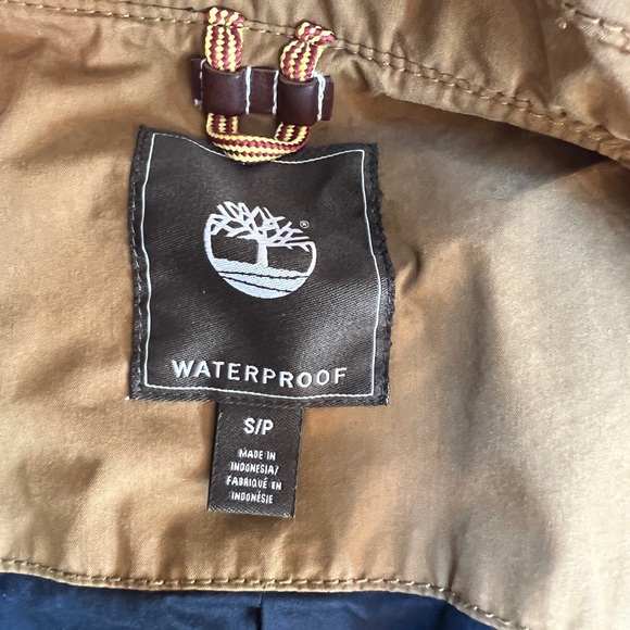 Timberland Khaki/Green 2 In 1 Parka With Removable Blue Liner, Mens Small - Picture 3 of 10